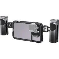 SmallRig 4078 Mobile Video Jaula Kit (Dual Handheld) para iPhone 14 Pro Max