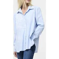 French Connection Cambria Cott Embroidered Shirt Arctic Blue/linen Wh Talla: XL | Blusas Outlet | Mujer | Azul