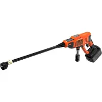 Black & Decker BCPC18D1-QW, compacto, a batería, 6 metros, de alta presión, color naranja, 24 bares