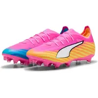Puma Zapatillas de fútbol 'Ultra 6 Match' azul real / curry / rosa / blanco