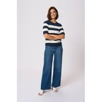 Kaffe Jersey 'KALizza' navy / blanco