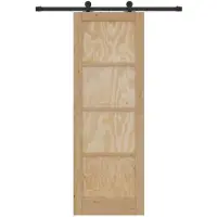 vidaXL Puerta corredera ORKDAL, 73,5 x 211 cm, madera maciza de pino, color natural