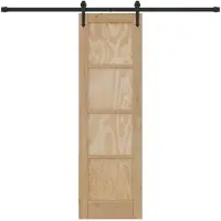 vidaXL Puerta corredera ORKDAL, 61 x 198,5 cm, madera maciza de pino, color natural