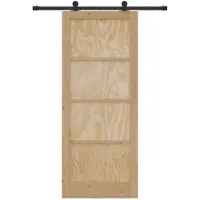 vidaXL Puerta corredera ORKDAL, 86 x 211 cm, madera maciza de pino natural
