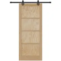 vidaXL Puerta corredera ORKDAL, 86 x 211 cm, madera maciza de pino natural