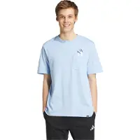 Adidas adidasCamiseta Lounge Slides Graphic Pocket M Glow Blue Hombre