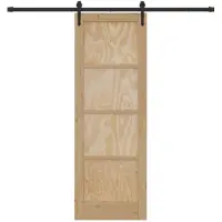 vidaXL Puerta corredera ORKDAL, 73,5 x 211 cm, madera maciza de pino, color natural