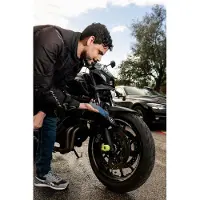 Serea Candado de cadena NFC bold 125 cm, negro