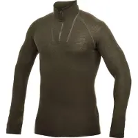 Woolpower - Zip Turtleneck - Ropa interior merino size XL, oliva