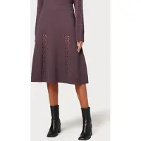 Paul Smith Womens Knitted Skirt Aubergine Talla: M | Faldas Midi Outlet | Mujer