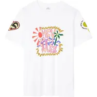 Paul Smith Womens Hey Soleil T-shirt White Talla: XS | Camisetas de Seda Outlet | Mujer | Blanco