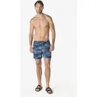 KOROSHI Bermudas azul oscuro / menta / blanco