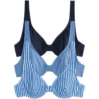 The Set Top de bikini navy / azul paloma / blanco