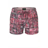 KOROSHI Bermudas frambuesa / negro