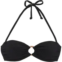 LASCANA Top de bikini negro