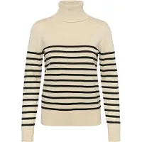 Saint tropez Jersey 'Mila' ecru / negro