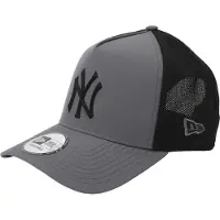 New Era Gorra deportiva '9FORTY Trucker New York Yankees MLB' gris oscuro / negro / blanco