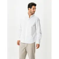 TeeShoppen Camisa ' Linen Blend ' blanco