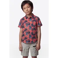KOROSHI Camisa azul / marino / coral / blanco