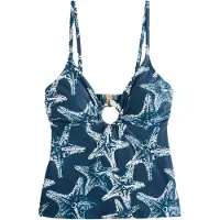 Next Top de tankini navy / blanco