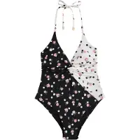 Ted Baker Bañador moldeador verde oscuro / rosa / negro / blanco
