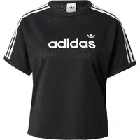 Adidas Camiseta 'LINEAER MESH' negro / blanco