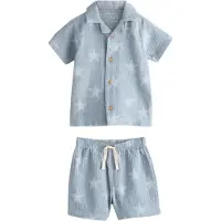 Next Pijama azul paloma / azul pastel