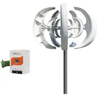 OEM Turbina eólica, alta eficiencia, funcionamiento con bajas velocidades de viento, controlador híbrido 1, 2000W, 24V
