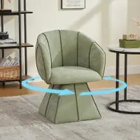 STILVORA Silla giratoria con respaldo alto, silla individual ergonómica para adultos y jóvenes, sillón para dormitorios y salones, tapizada en tejido de chenilla