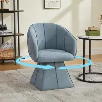 STILVORA Silla giratoria con respaldo alto, silla individual ergonómica para adultos y jóvenes, sillón para dormitorios y salones, tapizada en tejido de chenilla