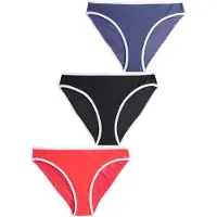 Next Braga de bikini zafiro / rojo / negro