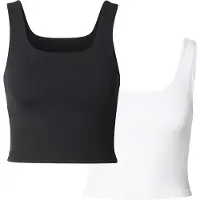Urban Classics Top negro / blanco