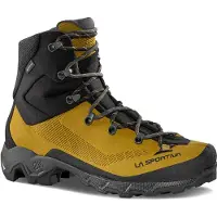 La Sportiva - Zapatillas de senderismo Hombre - Aequilibrium Trek GTX Savana/Carbon - Talla 43,5 - Amarillo
