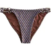 Next Braga de bikini azul real / chocolate / blanco