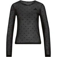 Adidas - Women's Primelift Essentials Workout Mesh L/S - Camiseta de manga larga size XL, negro/gris