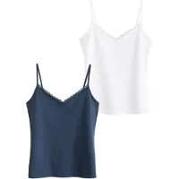 Next Top azul oscuro / blanco