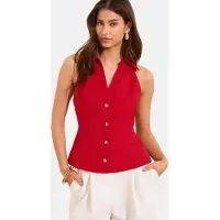 Lipsy Chaleco para traje rojo