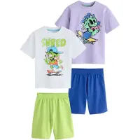 Next Pijama azul oscuro / manzana / lavanda / blanco