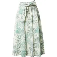 s.Oliver Black Label Falda crema / verde / verde oscuro