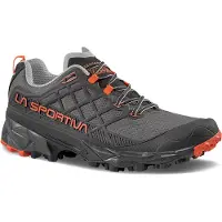 La Sportiva - Zapatillas de senderismo Hombre - Akyra II Carbon/Cherry Tomato - Talla 44,5 - Negro