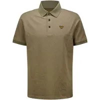 PME Legend Camiseta 'Polo shirt in jersey with allover jacquard pattern' oliva