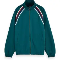 Scotch & Soda Track Full Zip Through Sweatshirt Pitch Green Talla: XXL | Sudaderas con Capucha Outlet | Hombre | Verde