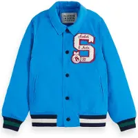 Scotch & Soda Boy Satin Club Jacket League Blue Talla: 10 | Chaquetas Outlet | Unisex | Azul