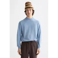 Scotch & Soda Seasonal Core - Dropped Shoulder Mock Neck Pullover Faded De Talla: XXL | Jerséis Outlet | Hombre