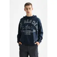 Scotch & Soda Wash Artwork Hoodie Sky Captain Talla: XXL | Sudaderas con Capucha Outlet | Hombre
