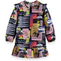Scotch & Soda Girl All-over Printed Seersucker Dress Art Dept Collage Anth Talla: 16 | Vestidos Outlet | Unisex