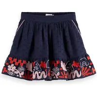 Scotch & Soda Girl Clip Jacquard Embroidered Skirt Sky Captain Talla: 6 | Faldas Outlet | Unisex