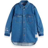 Scotch & Soda Girl A-line Denim Shirt Dress — Art From The Heart Art From Talla: 16 | Vestidos Outlet | Unisex | Azul