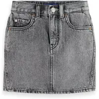 Scotch & Soda Girl Washed Black Denim Mini Skirt — Black Spark Black Spark Talla: 4 | Faldas Outlet | Unisex | Negro
