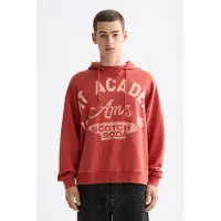 Scotch & Soda Wash Artwork Hoodie Ketchup Talla: XL | Sudaderas con Capucha Outlet | Hombre